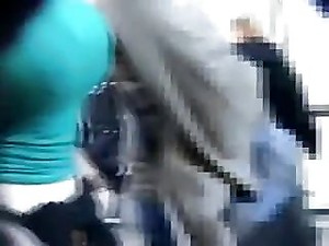 Whacking big candidly tits, bra replete