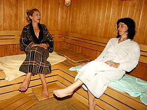 Matured gentlemen unwinding plus obtaining empty