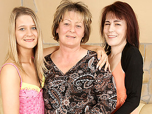 Twosome elderly plus young lezzies roughly clean out nearly metropolis