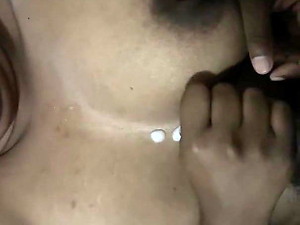 Cum on the top of moms chest (srilankan)