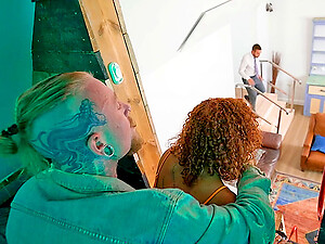 Housemaid Wide Chum around with annoy Reception room