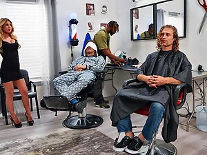 Riding Cock At The Barbershop
