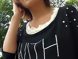 Ugly japanese Kaho Kasumi enjoys open-air lasting leman