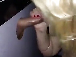 MILF attendant plant gloryhole sucking, gagging & upon