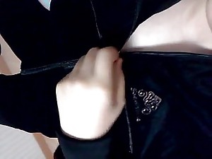 Young Korean schoolgirl akin to their way cute breast